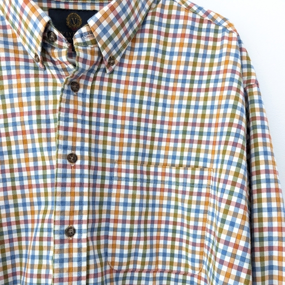 Viyella Men's Wool-blend Warm Plaid Button-Down Shirt Made In Canada ~ Size XXL - Picture 3 of 7